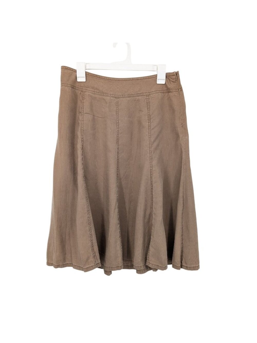 Coldwater Creek Lyocell Midi A Line Skirt Boho Minimalist Coastal Flowy Flowy 12